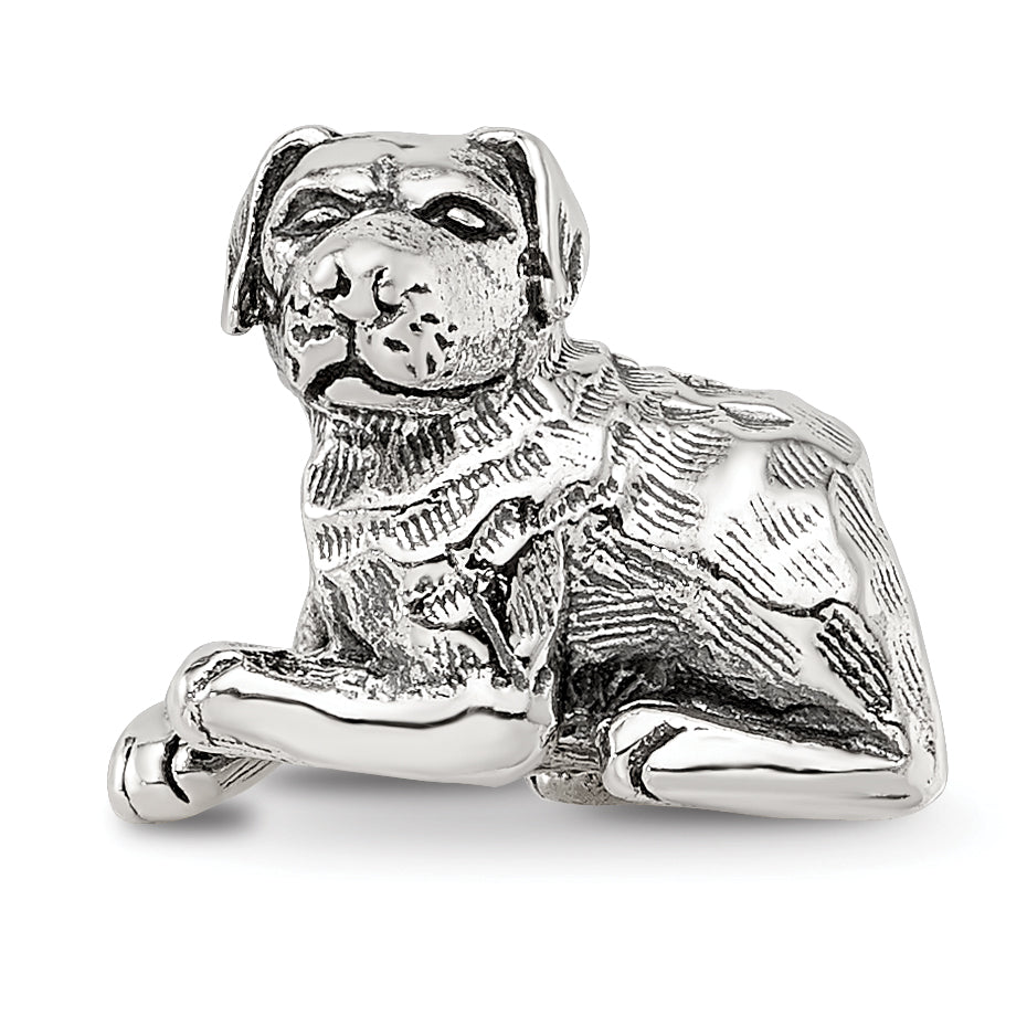 Sterling Silver Reflections Rottweiler Bead Size: 10MM X 11.82MM