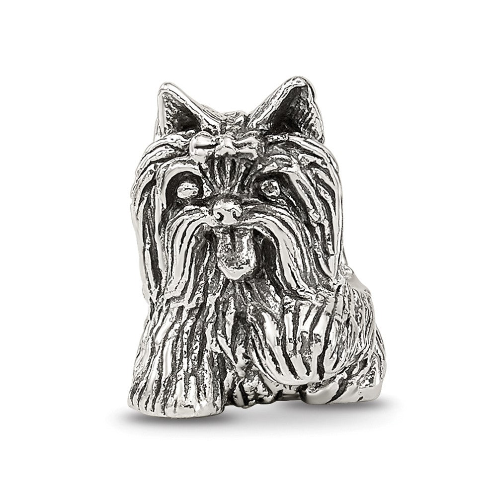 Sterling Silver Reflections Yorkshire Terrier Bead