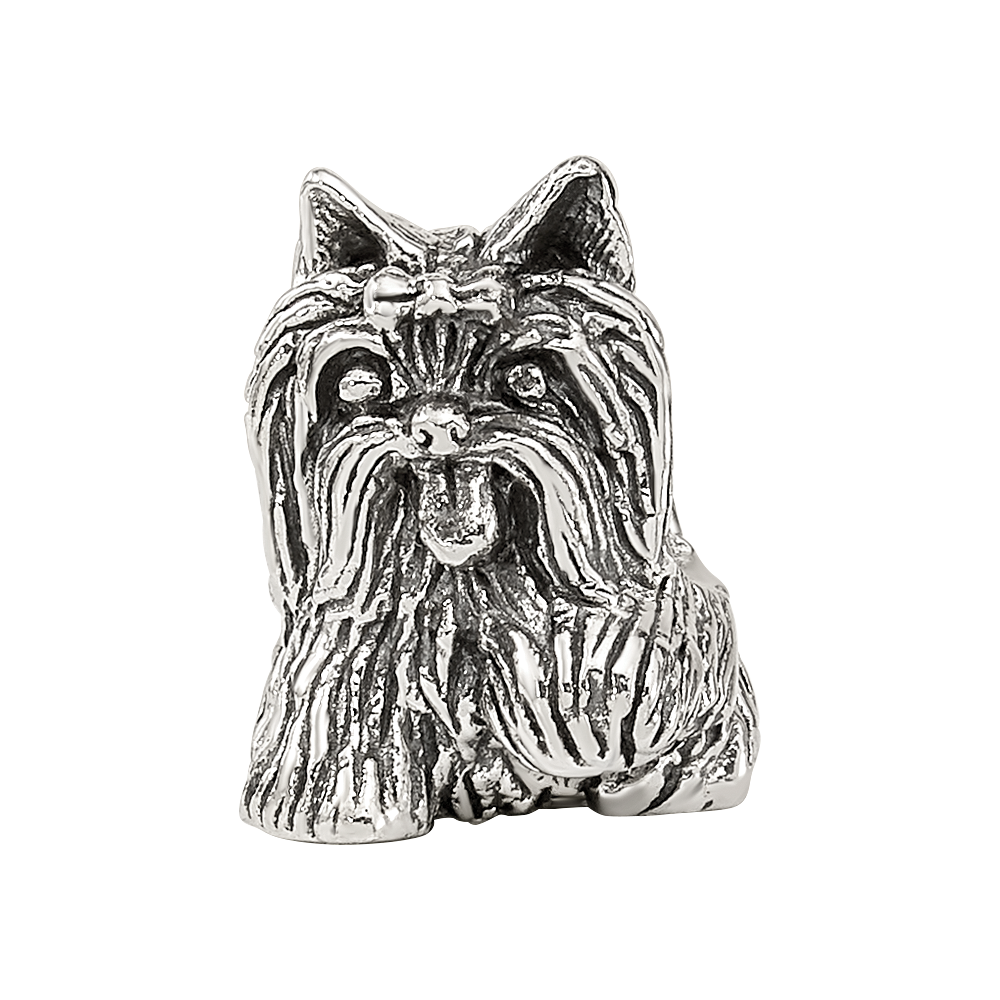 Sterling Silver Reflections Yorkshire Terrier Bead