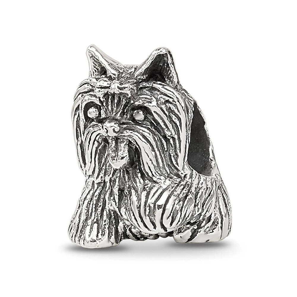 Sterling Silver Reflections Yorkshire Terrier Bead