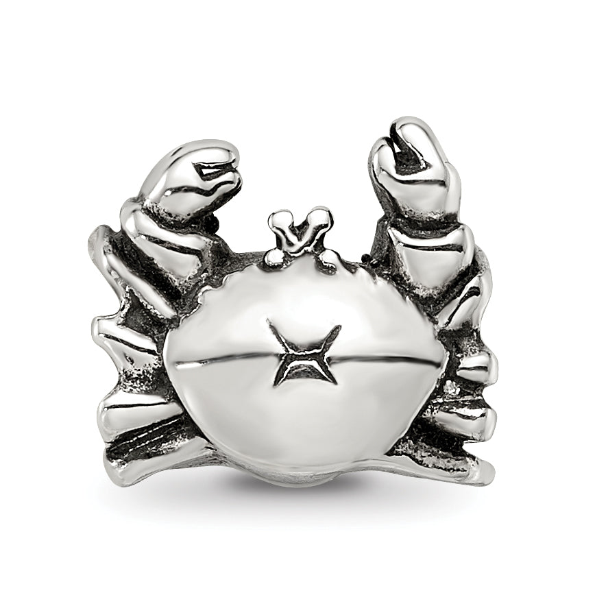 Sterling Silver Reflections Crab Bead Size: 9.09MM X 10MM