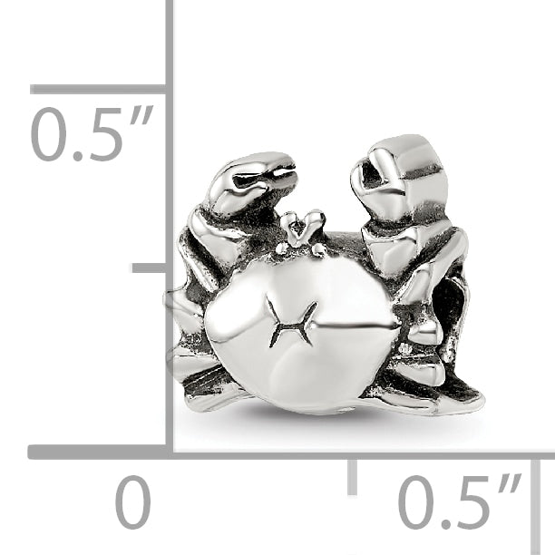 Sterling Silver Reflections Crab Bead Size: 9.09MM X 10MM