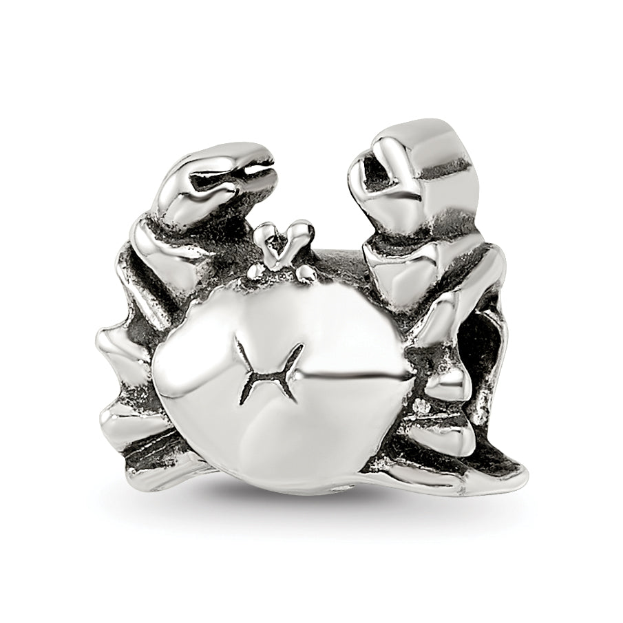 Sterling Silver Reflections Crab Bead Size: 9.09MM X 10MM