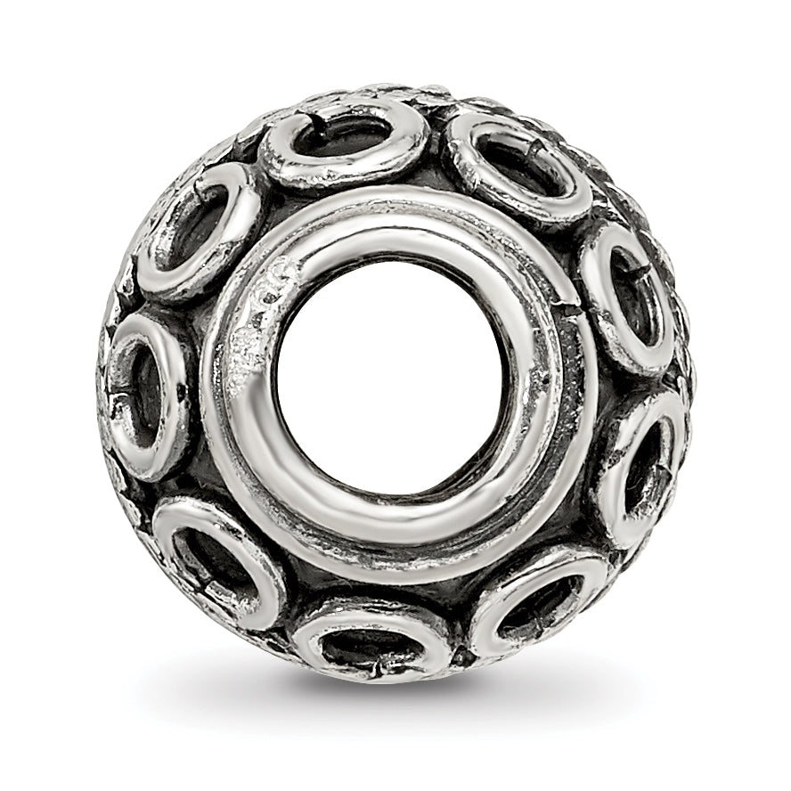 Sterling Silver Reflections Decorative Bali Bead Size: 10.91MM X 10MM