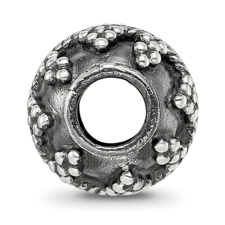 Sterling Silver Reflections Decorative Bali Bead Size: 10.91MM X 10MM