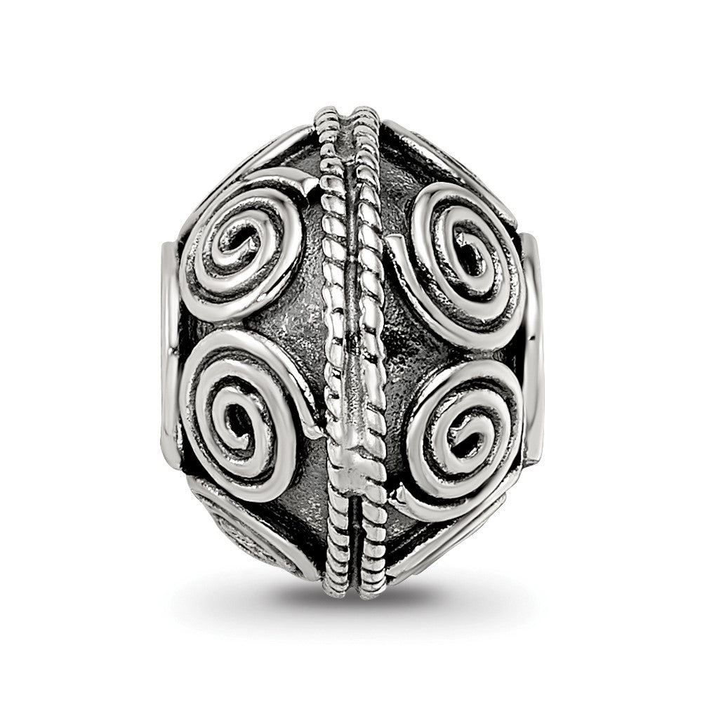 Sterling Silver Reflections Decorative Bali Bead