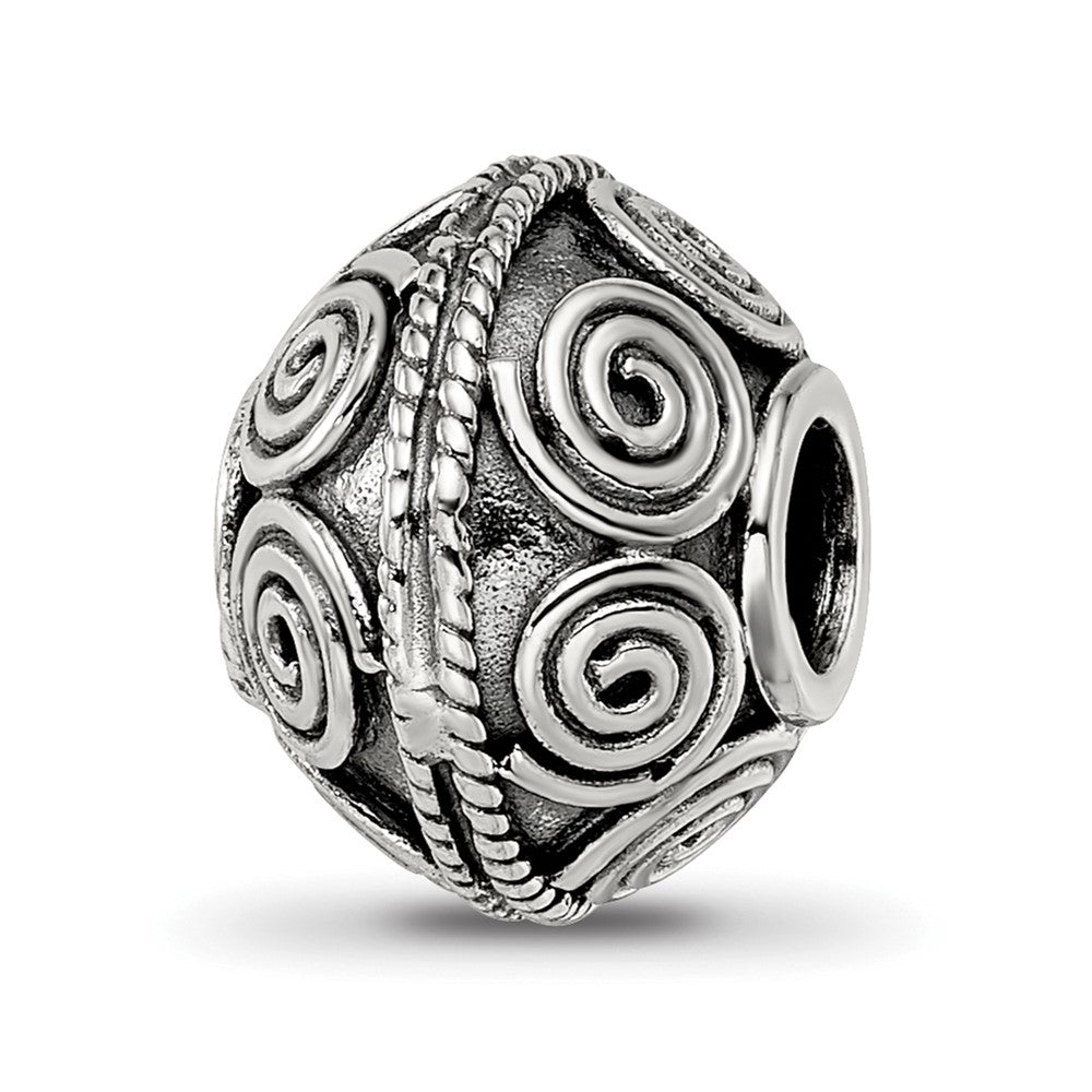 Sterling Silver Reflections Decorative Bali Bead