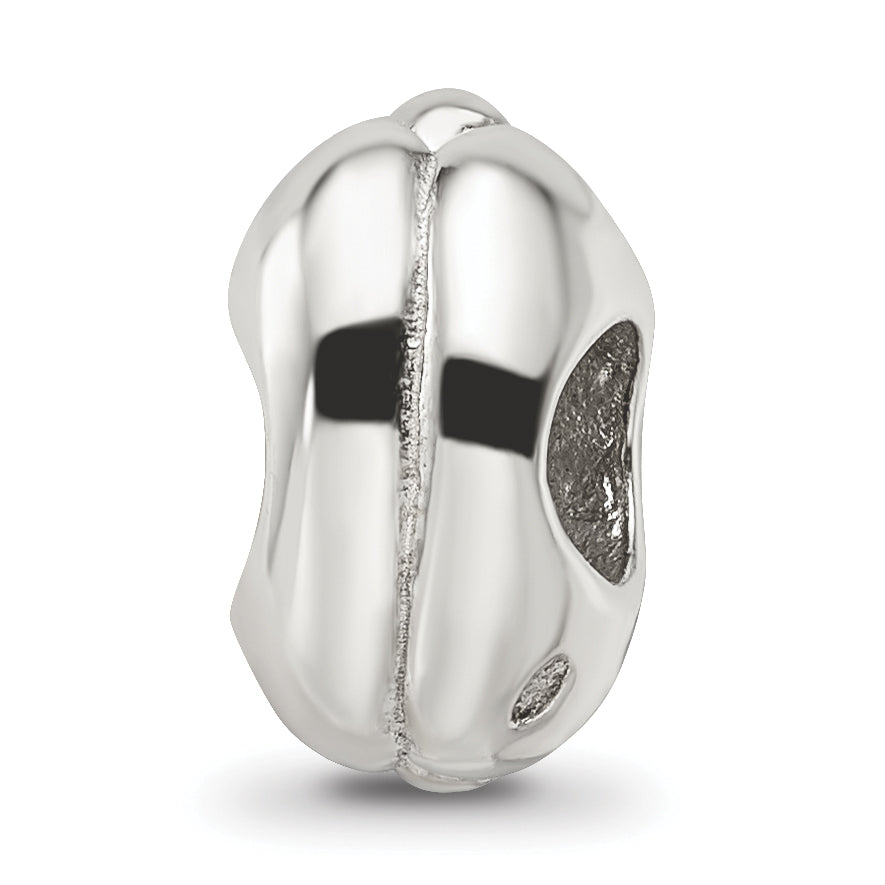 Sterling Silver Reflections Enameled Hot Dog Bead Size: 11.82MM X 7.27MM