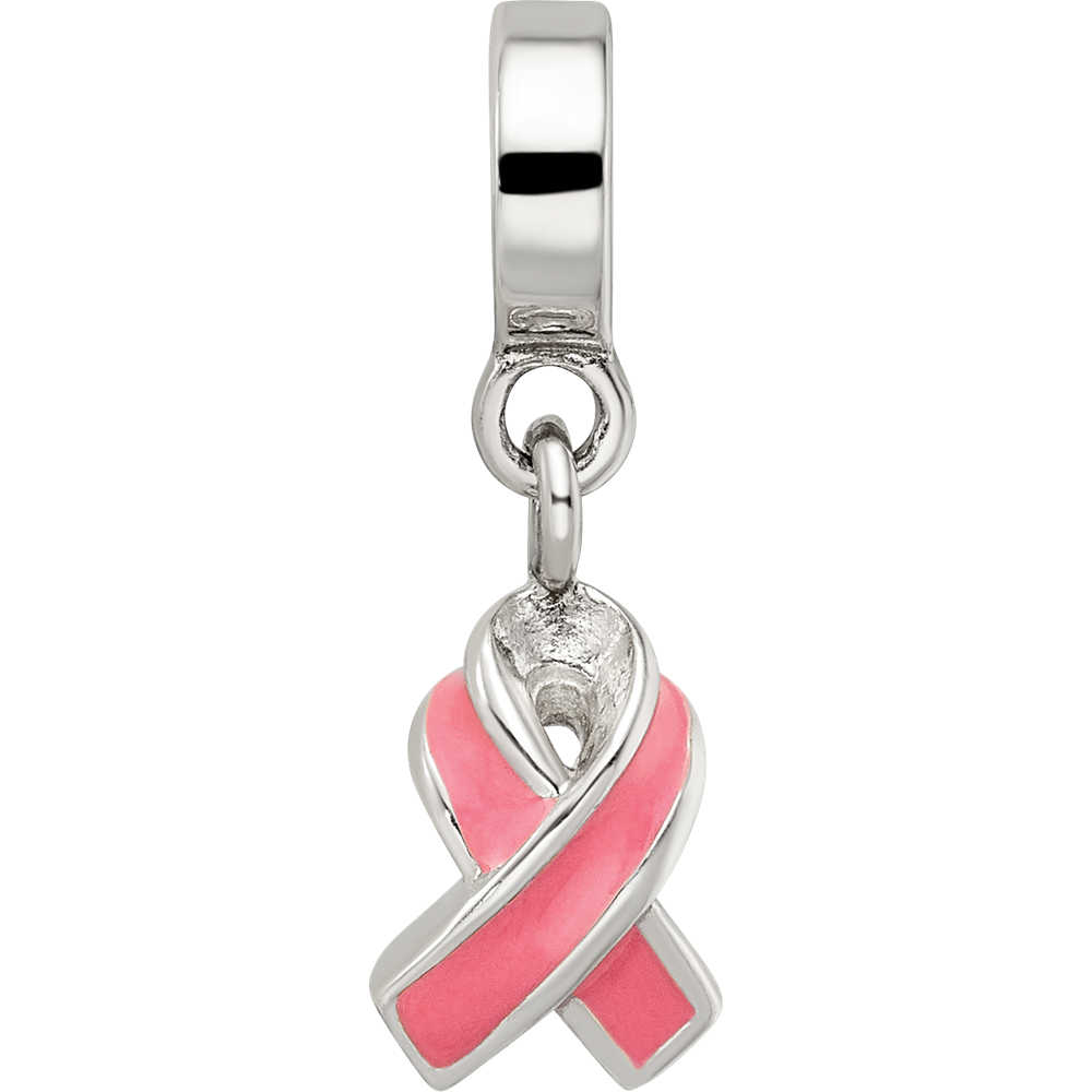 Sterling Silver Reflections Enameled Awareness Dangle Bead