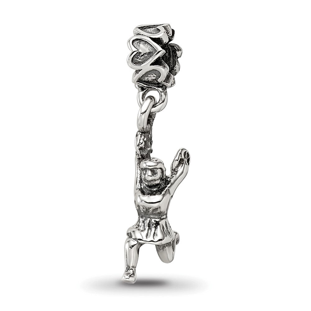 Sterling Silver Reflections Cheerleader Dangle Bead