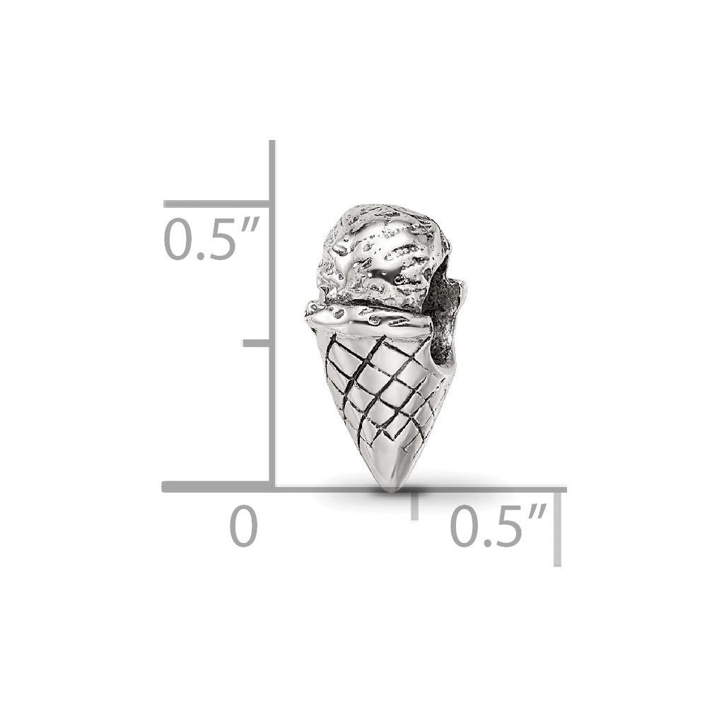 Sterling Silver Reflections Ice Cream Cone Bead