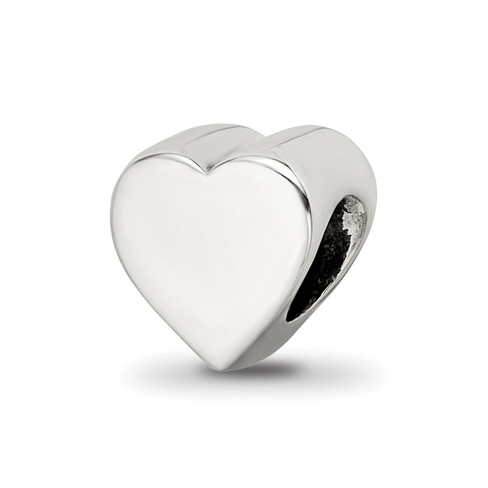 Sterling Silver Reflections Heart Shape Bead