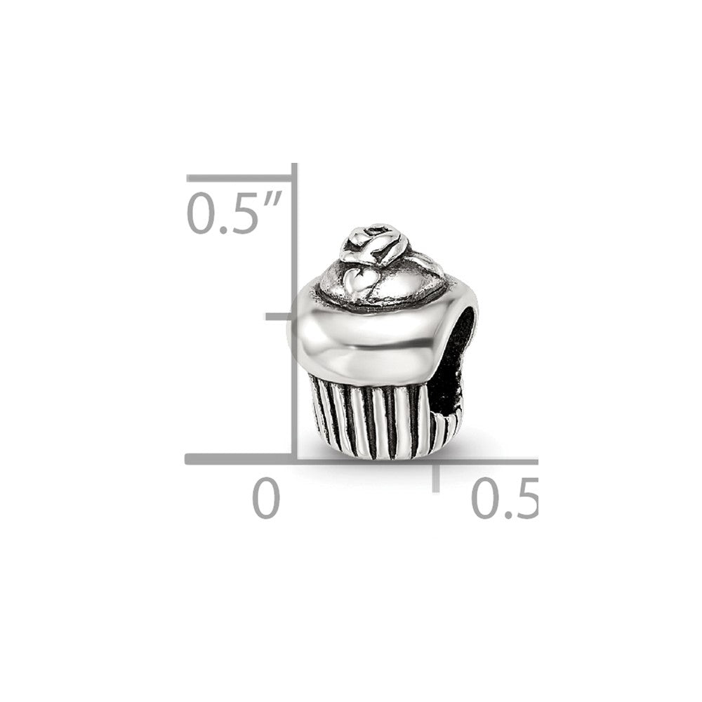 Sterling Silver Reflections Cupcake Bead