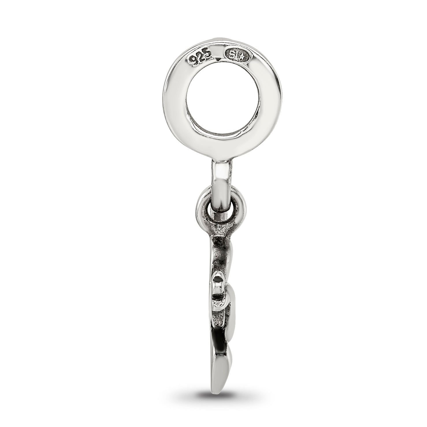 Sterling Silver Reflections Dove Dangle Bead Size: 19.09MM X 11.82MM