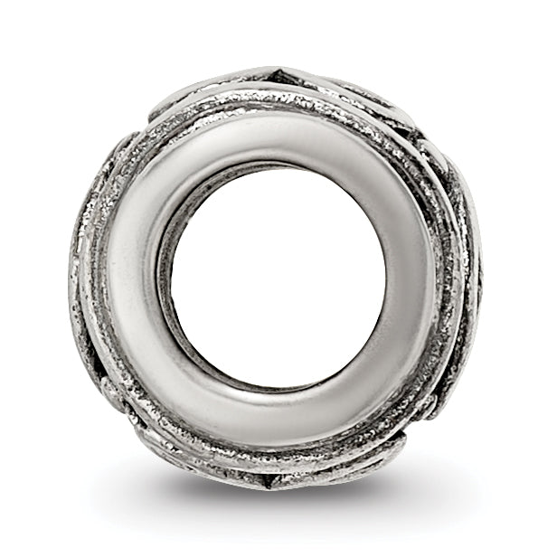 Sterling Silver Reflections Heart Bead Size: 8.18MM X 8.18MM