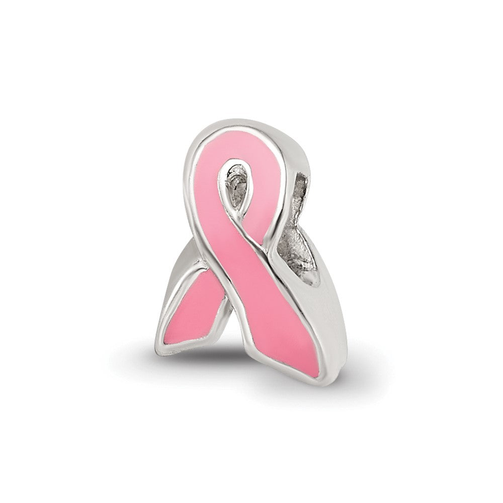 Sterling Silver Reflections Kids Enameled Breast Cancer Awareness Bead