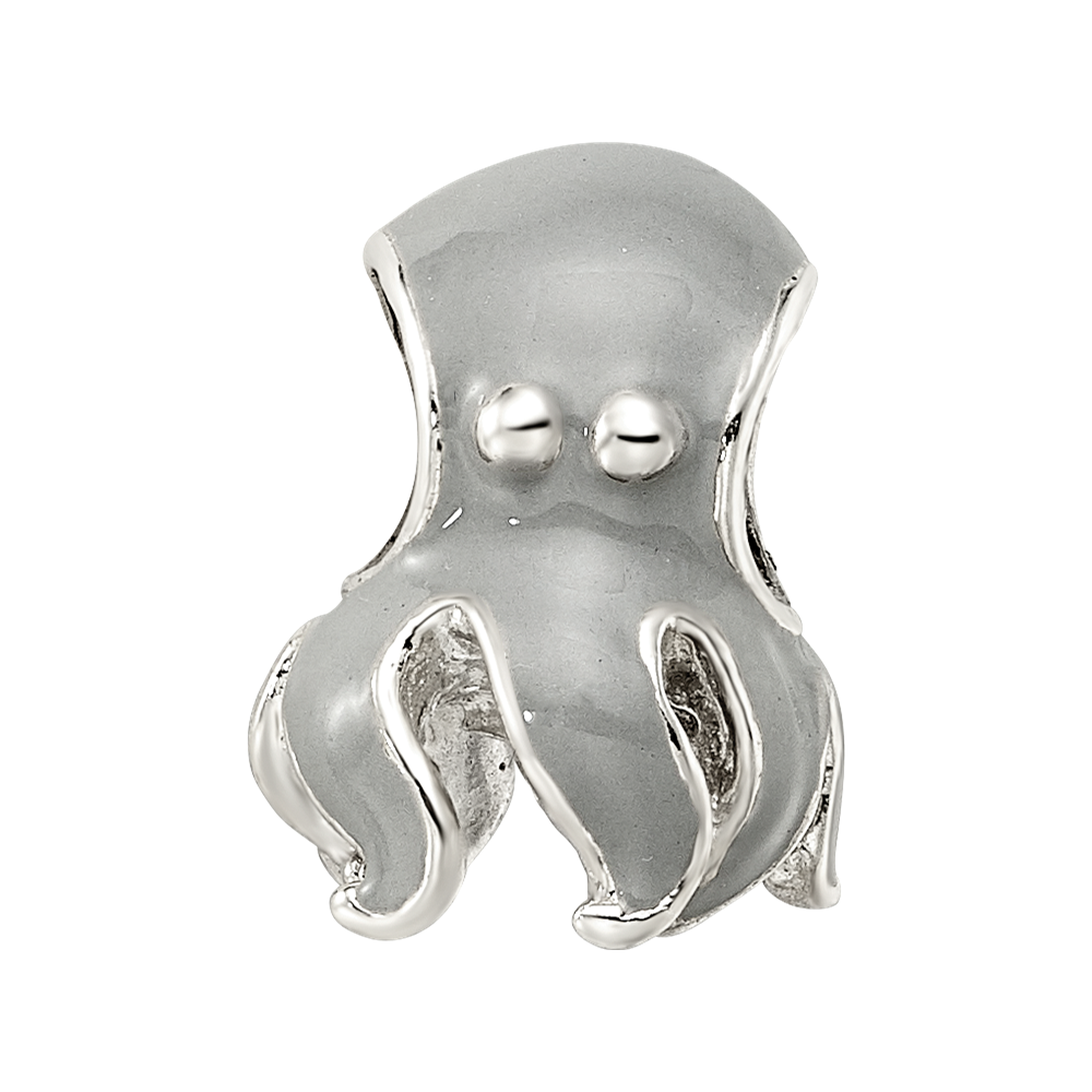 Sterling Silver Reflections Enameled Octopus Bead