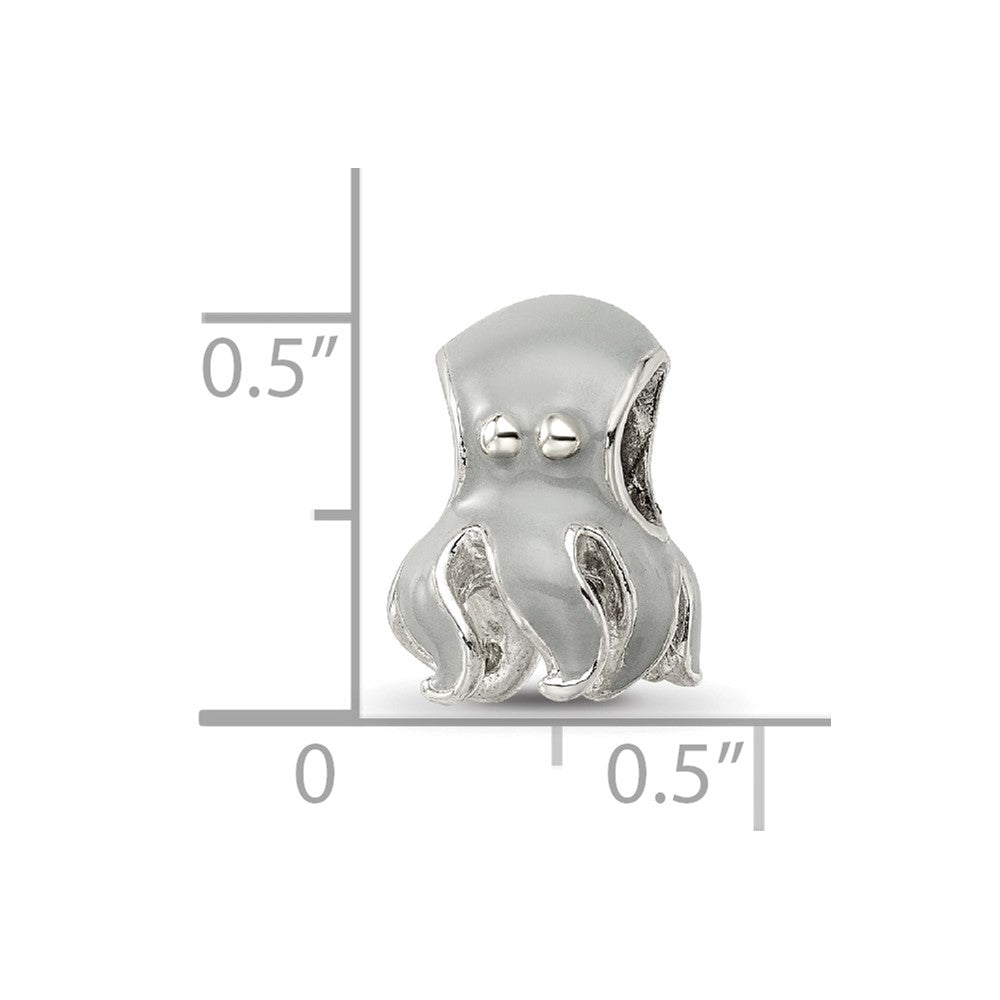 Sterling Silver Reflections Enameled Octopus Bead
