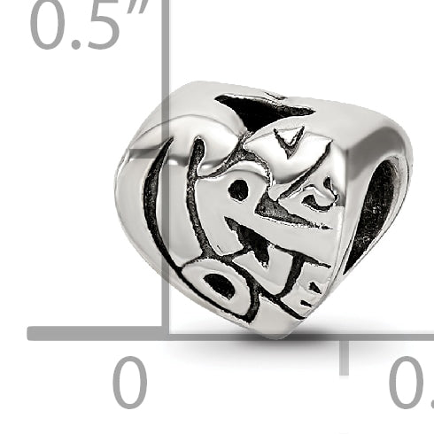 Sterling Silver Reflections True Love Bead Size: 8.18MM X 8.18MM