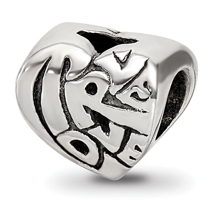 Sterling Silver Reflections True Love Bead Size: 8.18MM X 8.18MM