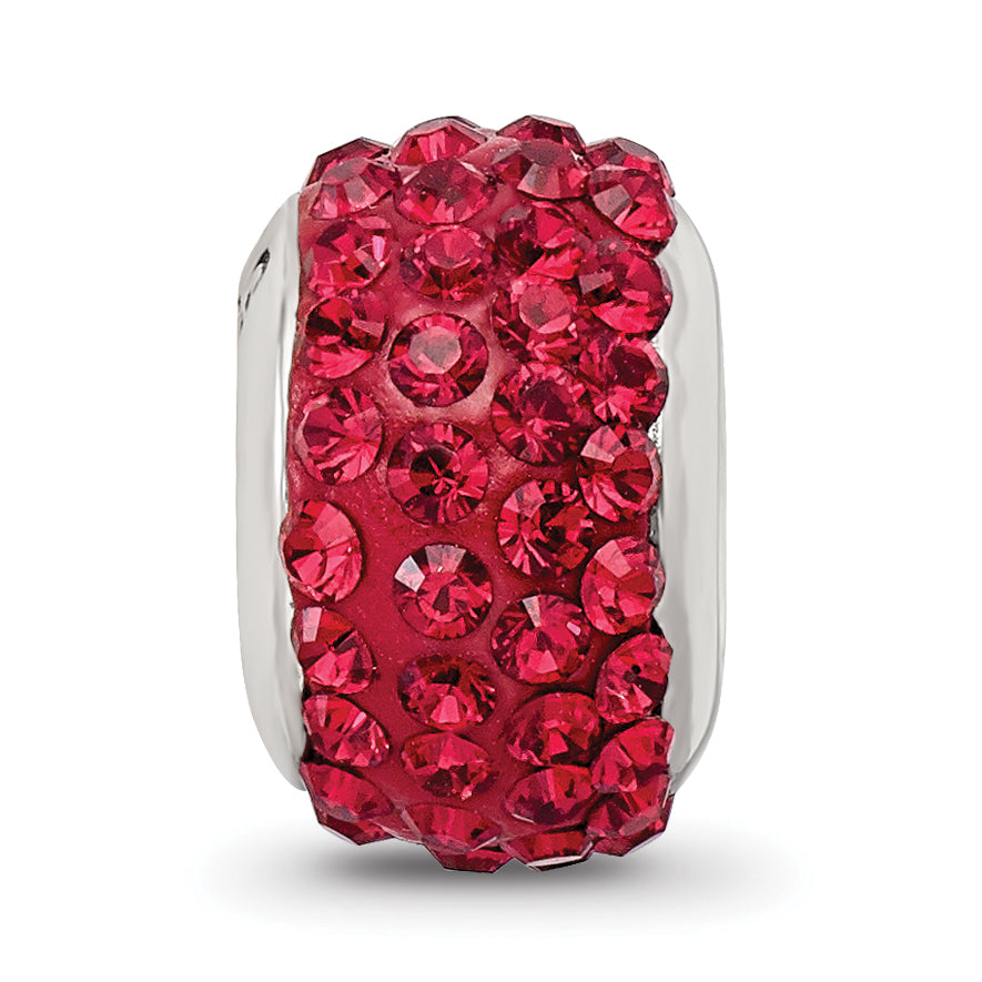 Sterling Silver Reflections Scarlet Full Preciosa Crystal Bead Size: 12.73MM X 8.18MM