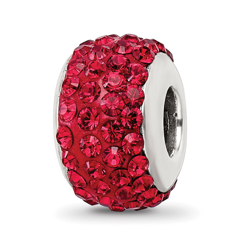 Sterling Silver Reflections Scarlet Full Preciosa Crystal Bead Size: 12.73MM X 8.18MM
