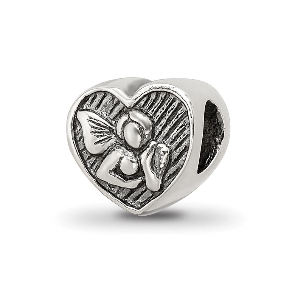 Sterling Silver Reflections Angel Heart Bead