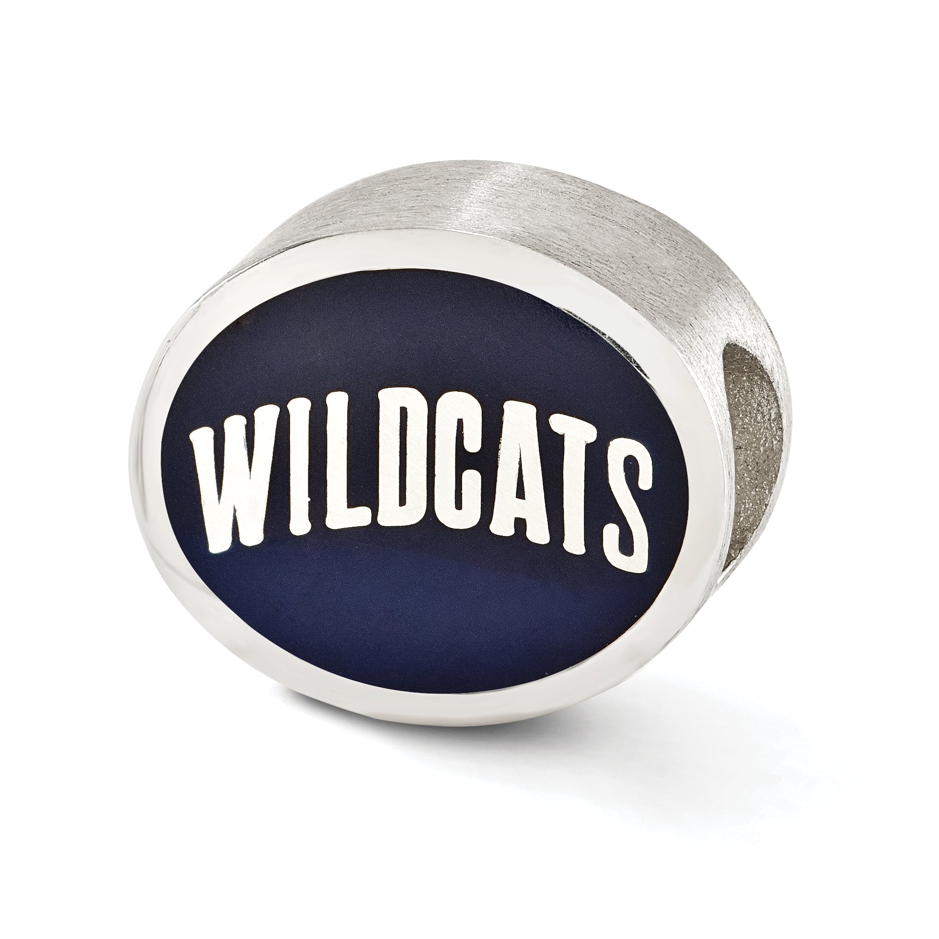 Sterling Silver Enameled Villanova University Collegiate Bead Size: 10MM X 11MM