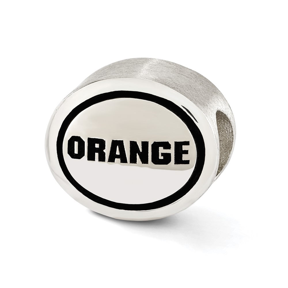 Sterling Silver Antiqued Syracuse University Collegiate Bead