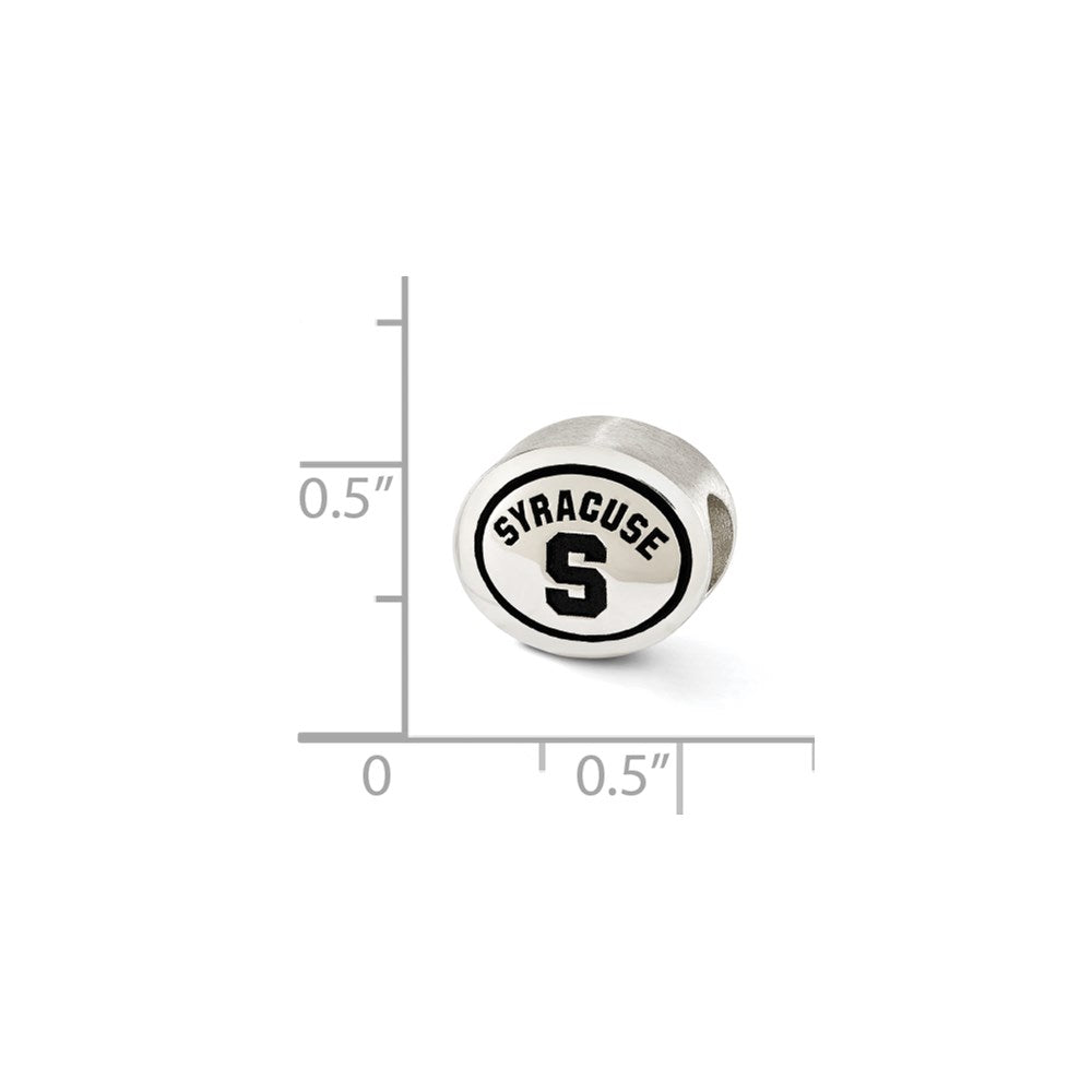 Sterling Silver Antiqued Syracuse University Collegiate Bead