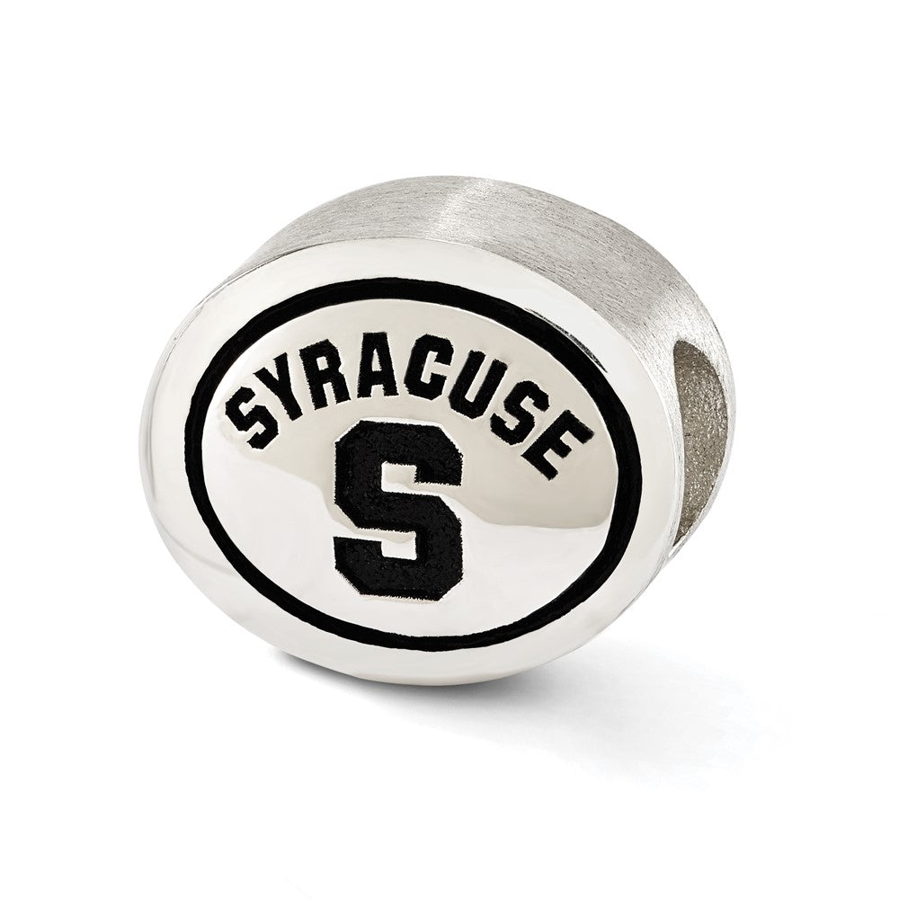 Sterling Silver Antiqued Syracuse University Collegiate Bead