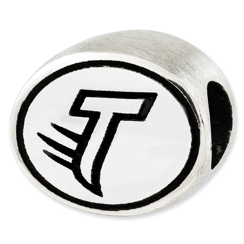 Sterling Silver Antiqued Towson University Collegiate Bead