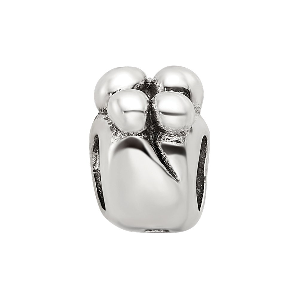 Sterling Silver Reflections Family of 4 Bead