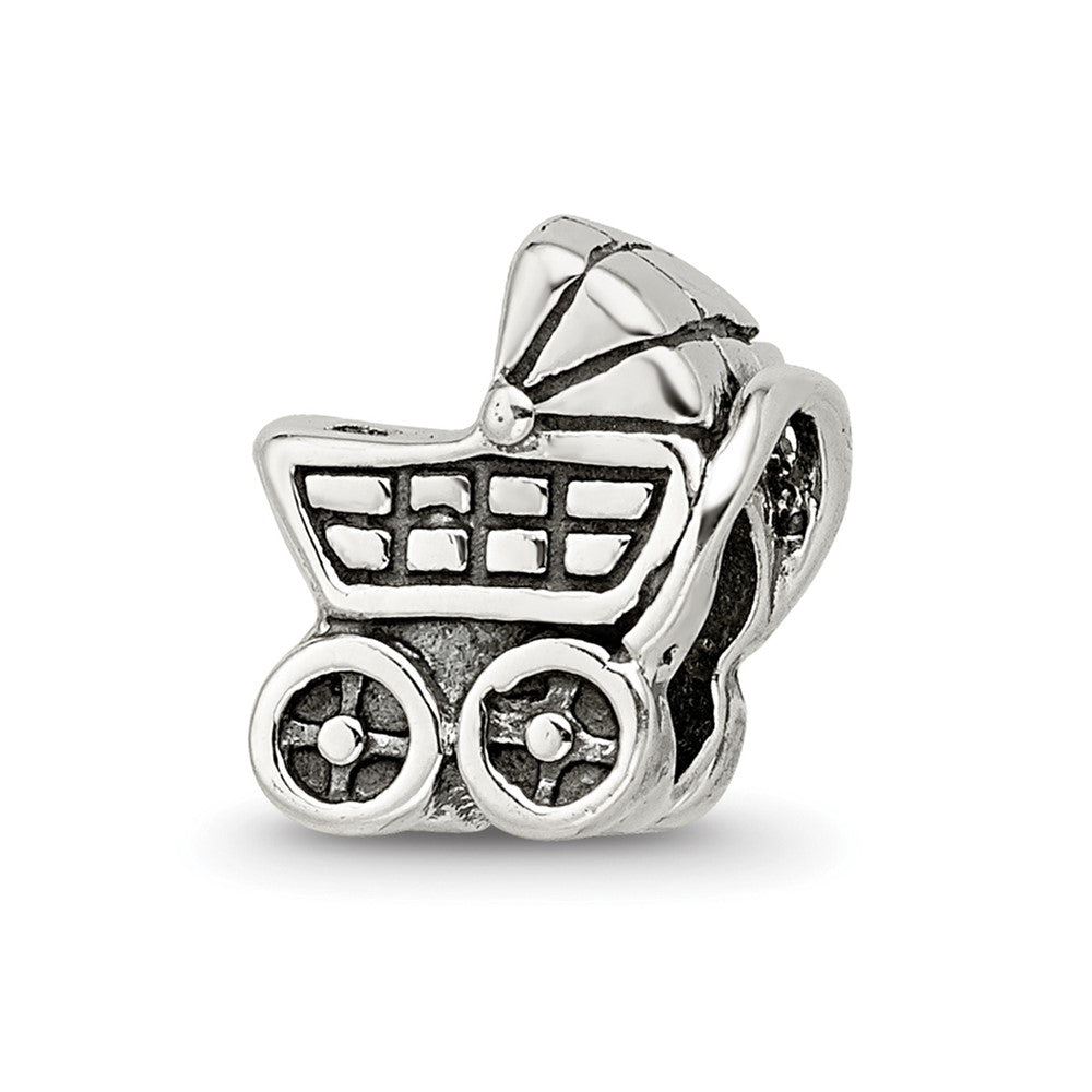 Sterling Silver Reflections Baby Carriage Bead