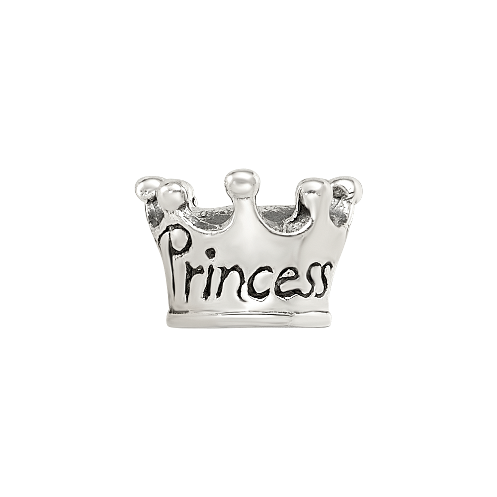 Sterling Silver Reflections Kids Princess Crown Bead