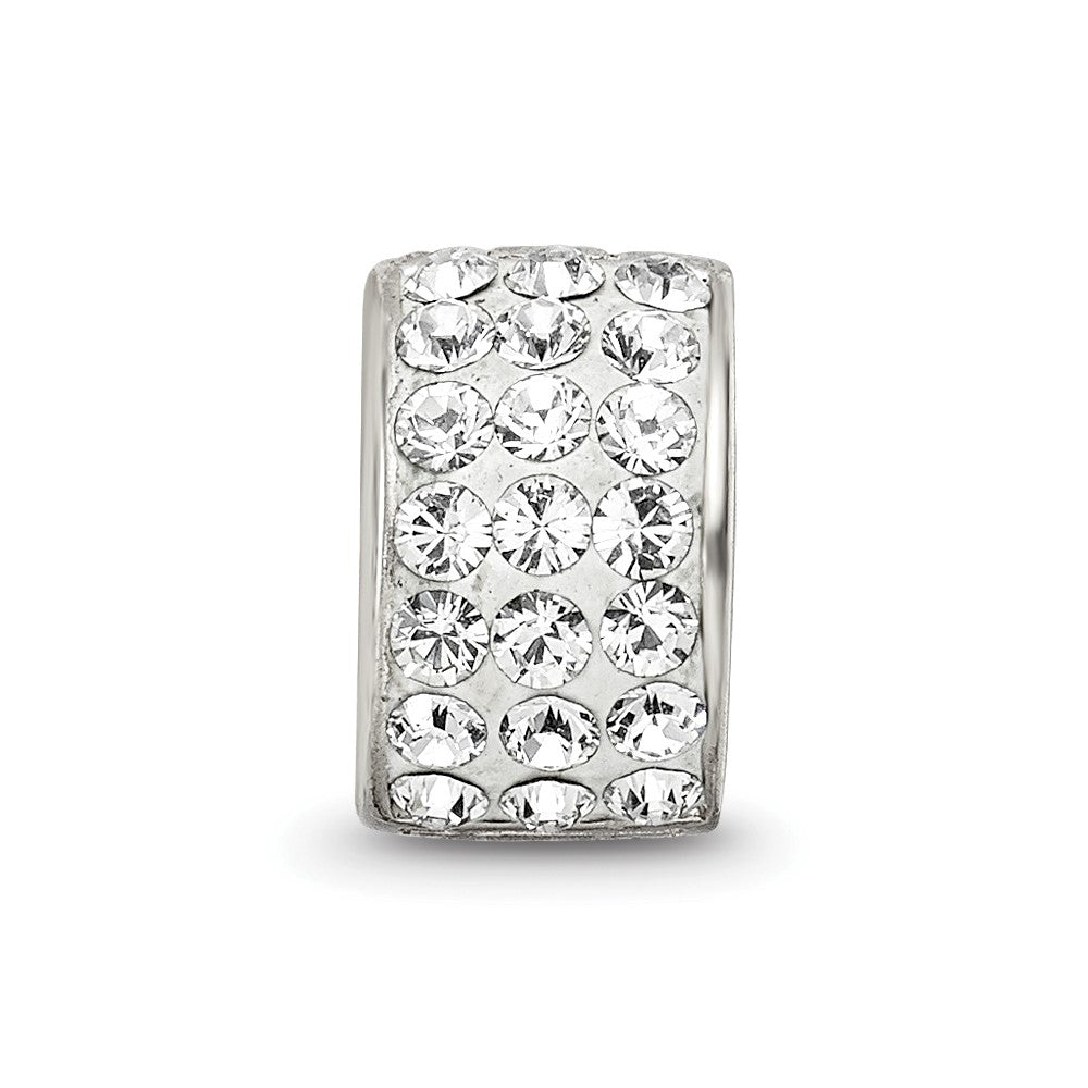 Sterling Silver Reflections Clear Preciosa Crystal Bead