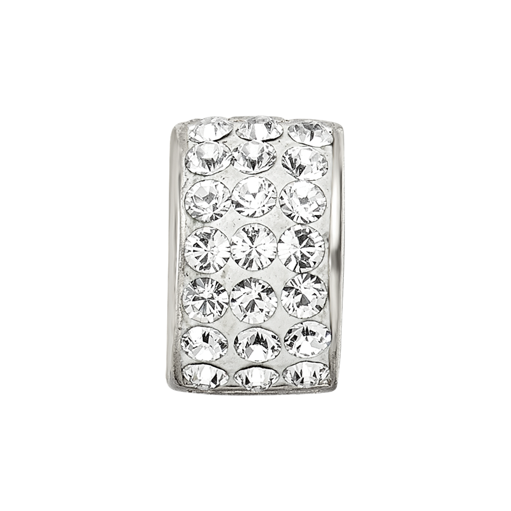 Sterling Silver Reflections Clear Preciosa Crystal Bead