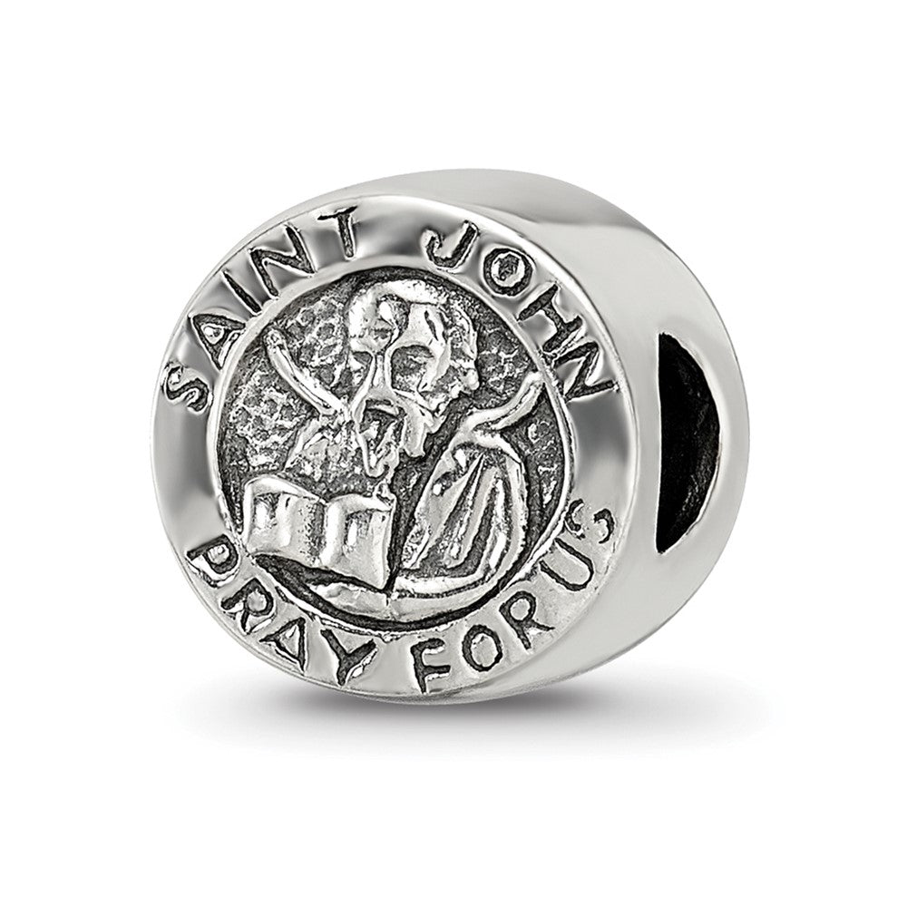 Sterling Silver Reflections Saint John Pray For Us Bead