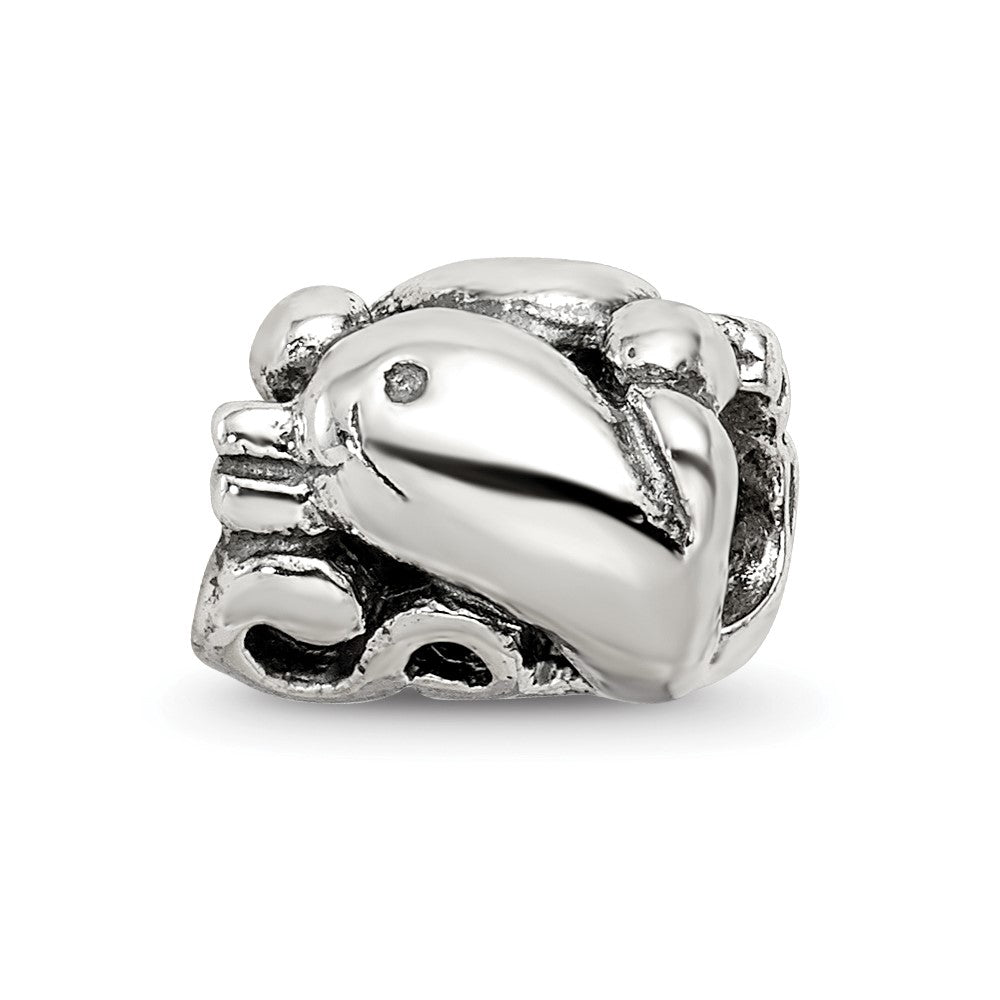 Sterling Silver Reflections Dolphin Bead