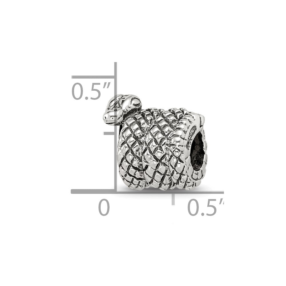 Sterling Silver Reflections Snake Bead