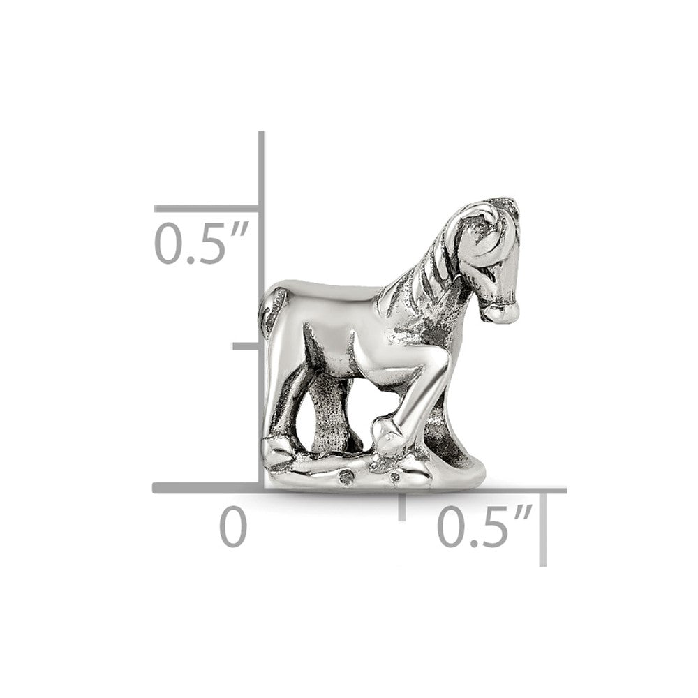Sterling Silver Reflections Horse Bead