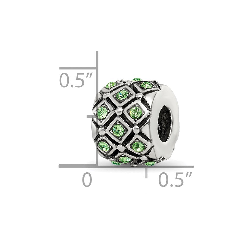 Sterling Silver Reflections August Preciosa Crystal Bead