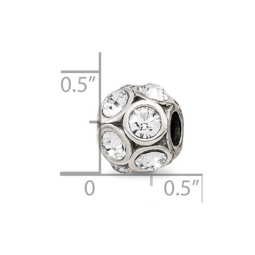 Sterling Silver Reflections April Preciosa Crystal Bead