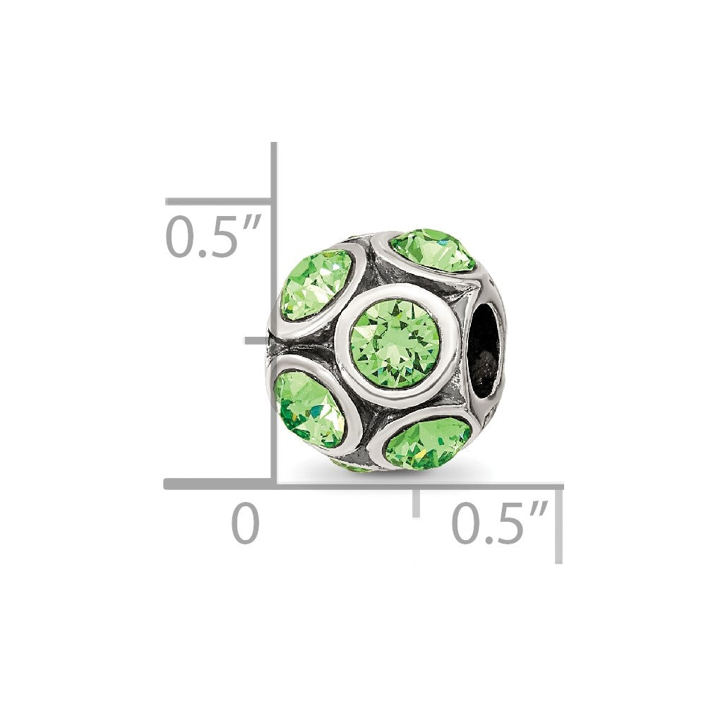 Sterling Silver Reflections August Preciosa Crystal Bead