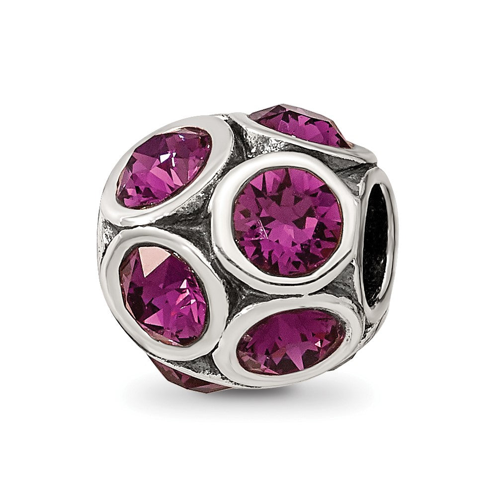 Sterling Silver Reflections February Preciosa Crystal Bead