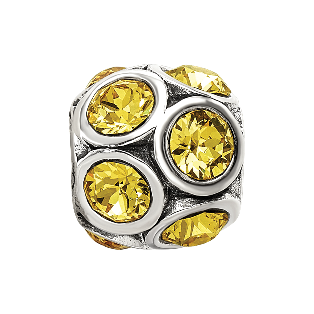 Sterling Silver Reflections November Preciosa Crystal Bead