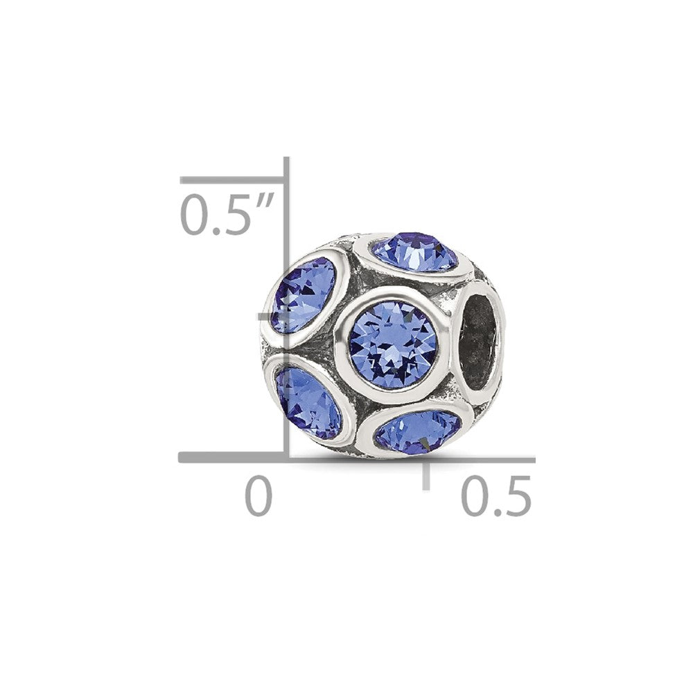 Sterling Silver Reflections September Preciosa Crystal Bead