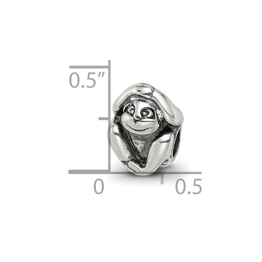 Sterling Silver Reflections Monkey Bead