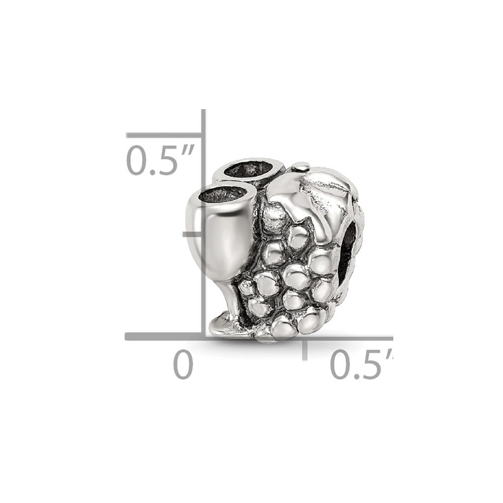 Sterling Silver Reflections Grapes & Glasses Bead