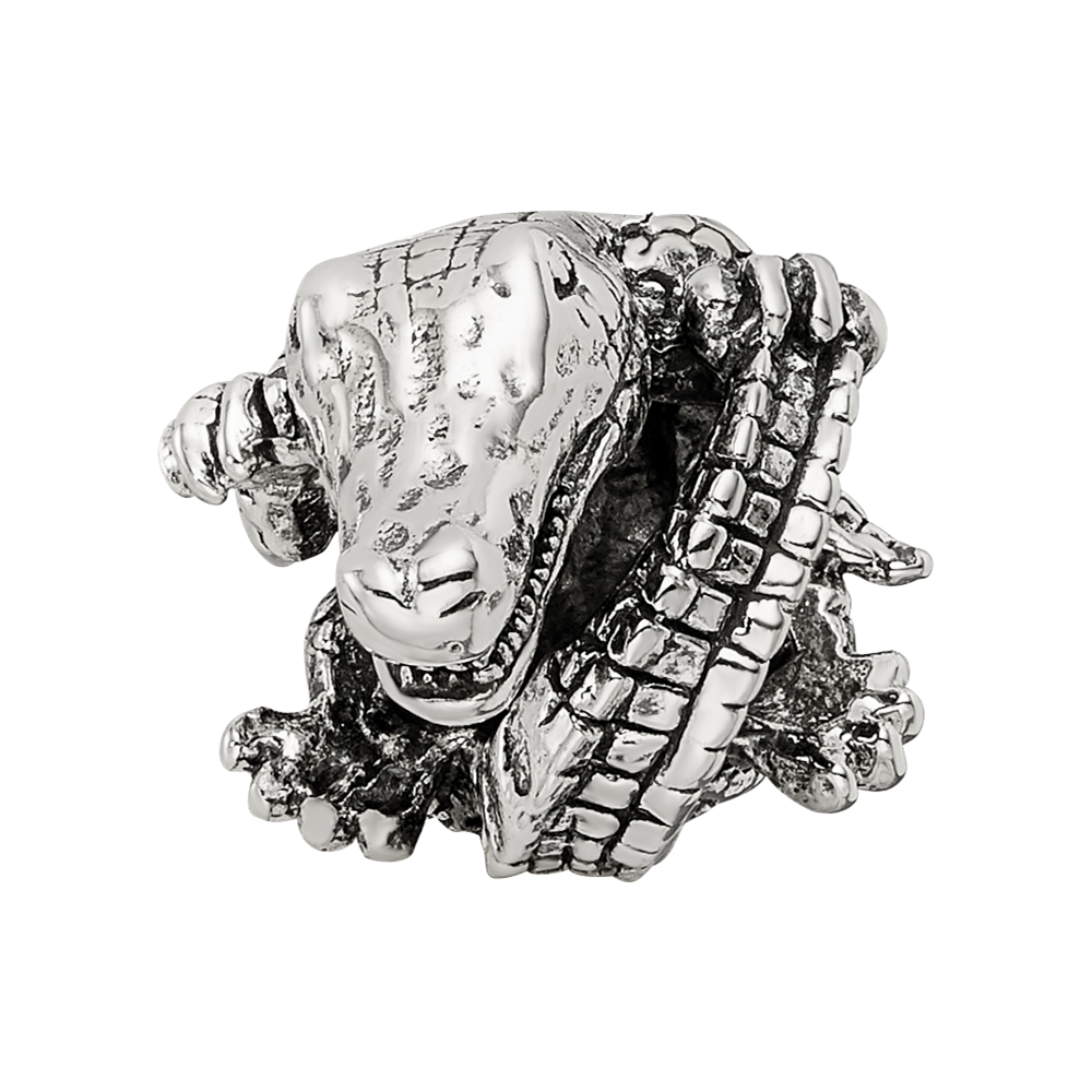 Sterling Silver Reflections Alligator Bead